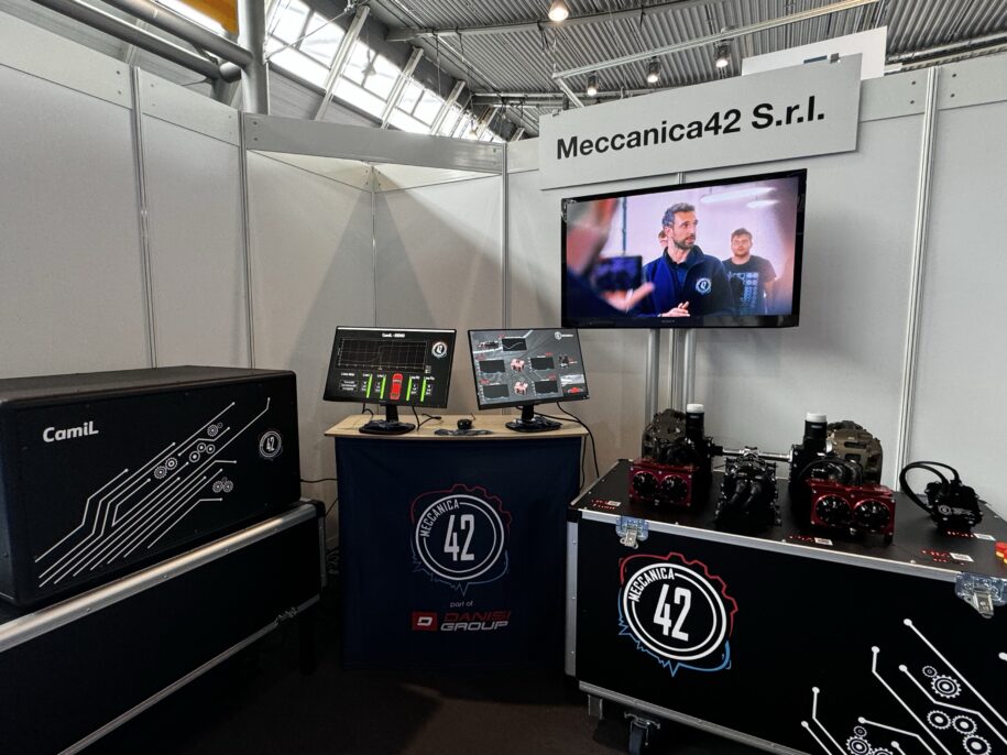 Meccanica 42's actuators and Camera system for autonomous driving at ADAS expo in Stuttgart, 2024