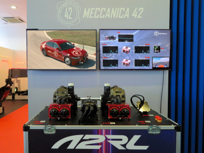 Advanced actuators by Meccanica 42 used in the A2RL race